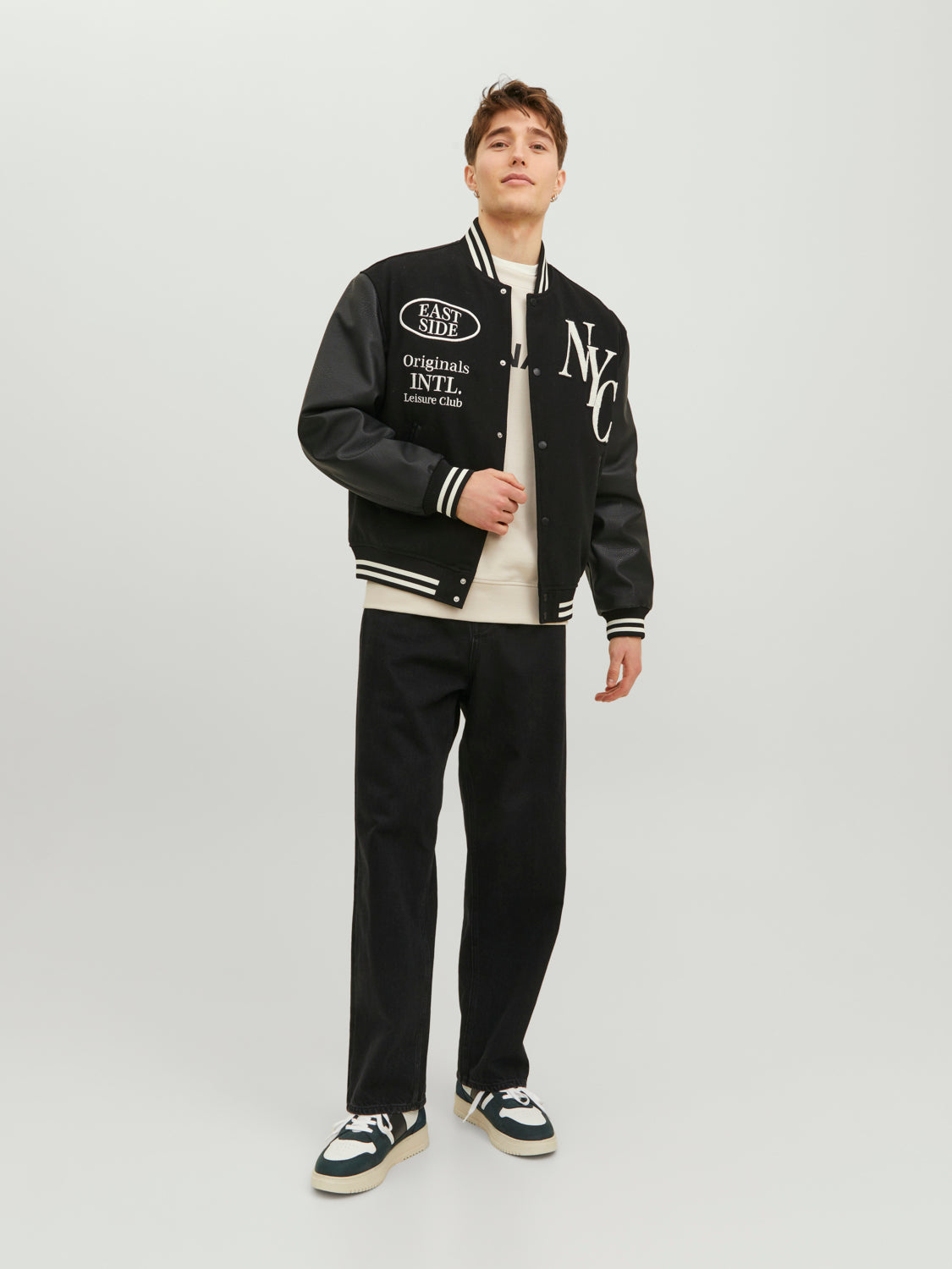 JJIALEX Jeans - Black Denim